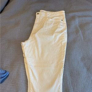 White Loft High-Rise Skinny Jeans